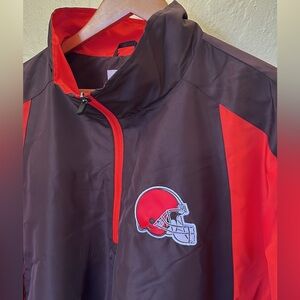 NFL Cleveland Browns pullover zip jacket, men’s XXL